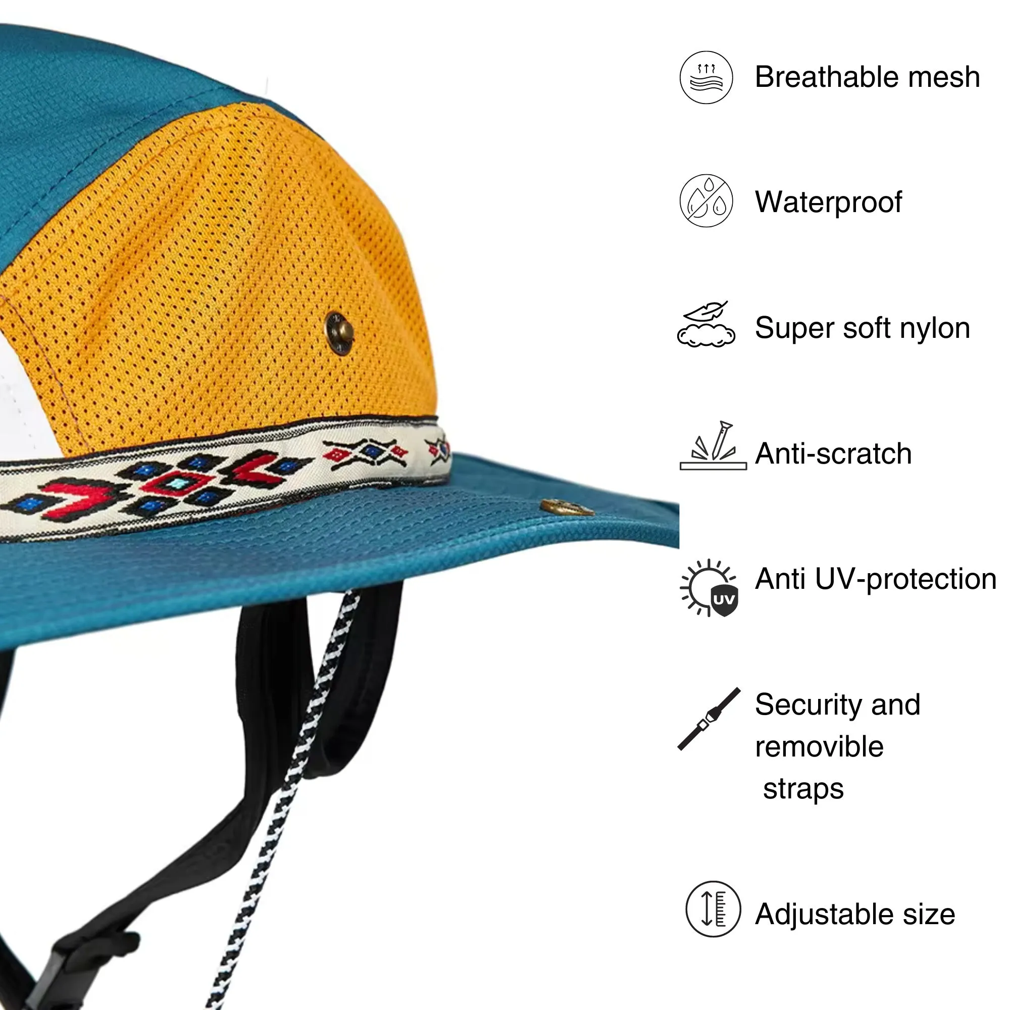 Adventure Hat Aztec Blue - Image 3