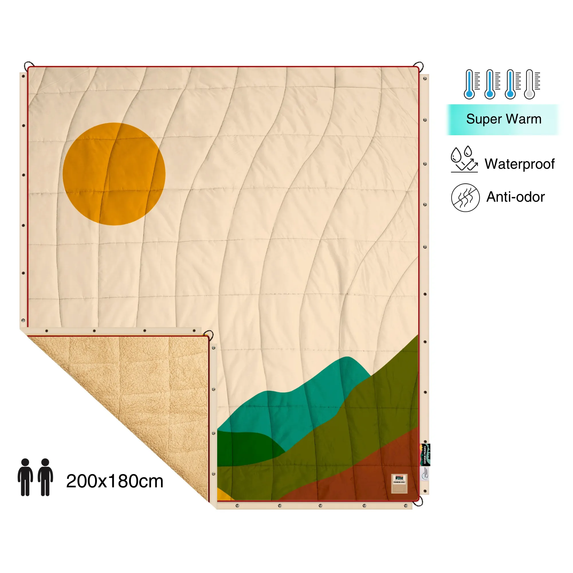 Double Sherpa Quilt XL Capadocia