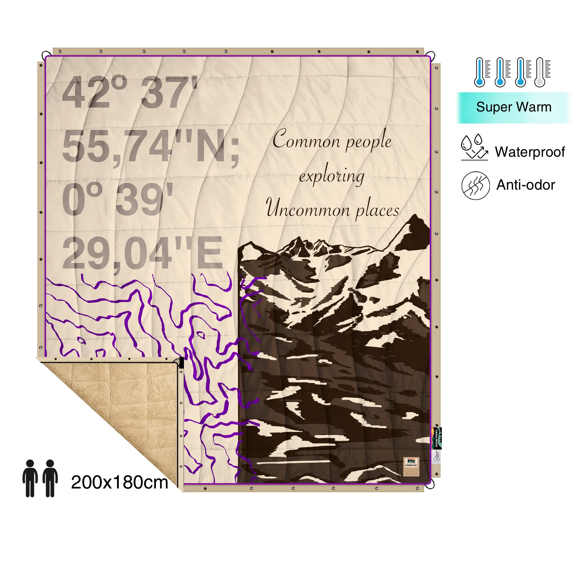 Double Sherpa Quilt XL Les Pyrenees