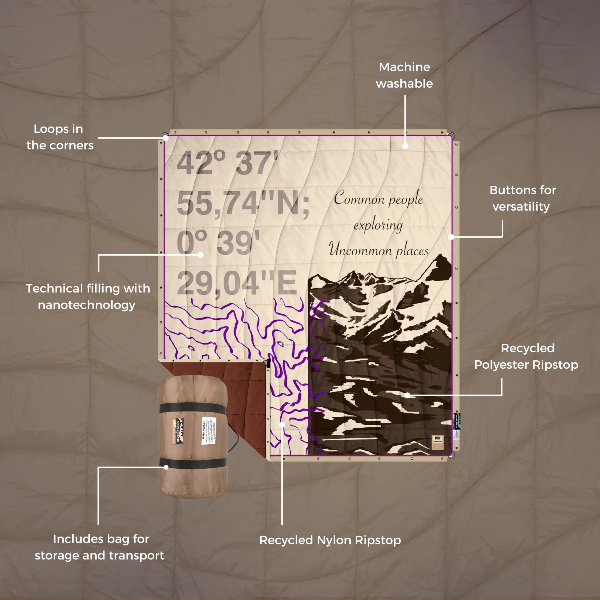 Double Quilt XL Les Pyrenees - Image 2