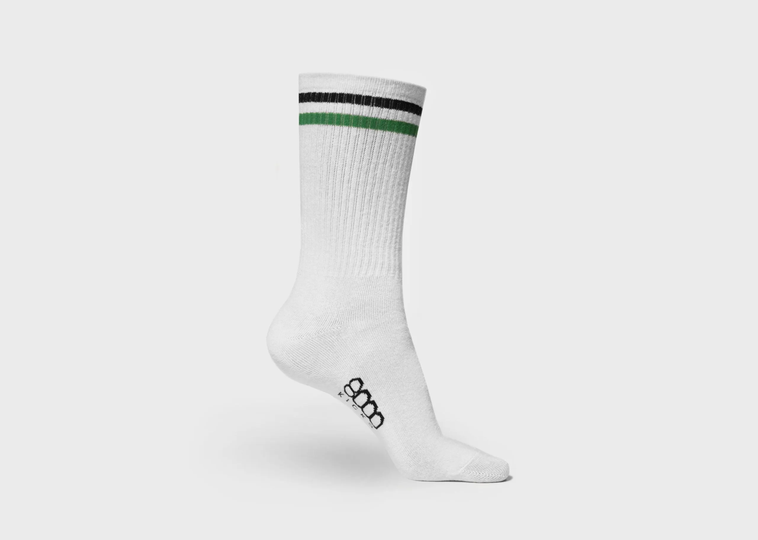 Striped White Socks Small