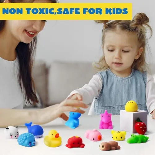 JOYIN Mochi Squishy Toys Set, Random 25 Pack Mini Mochi, Party Favors for Kids, Kawaii Squishy, Stress Relief Toys, Basket Stuffers, Goodie Bags Fillers, Birthday Gifts, Classroom Prizes - Image 5