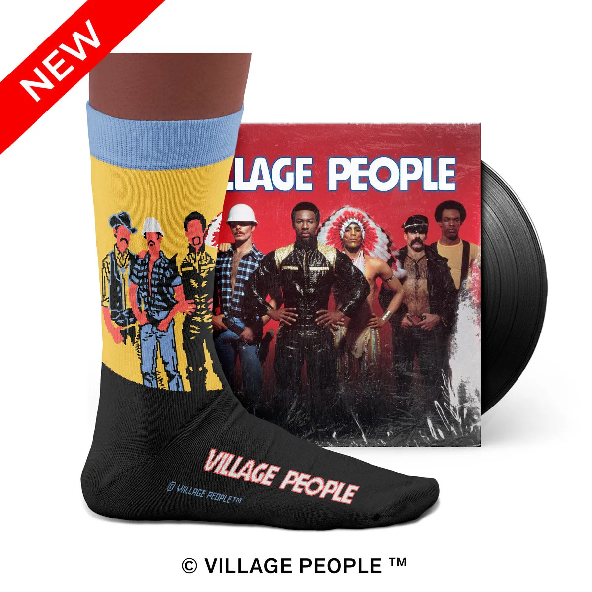 Village People Macho Man Socks