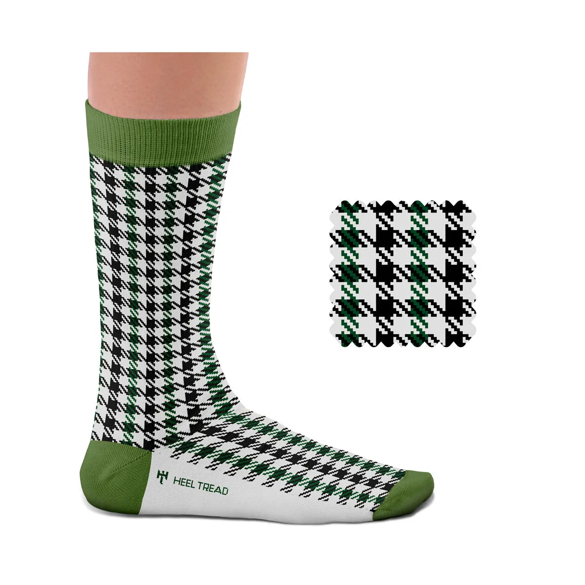 Pepita Black-Green Socks