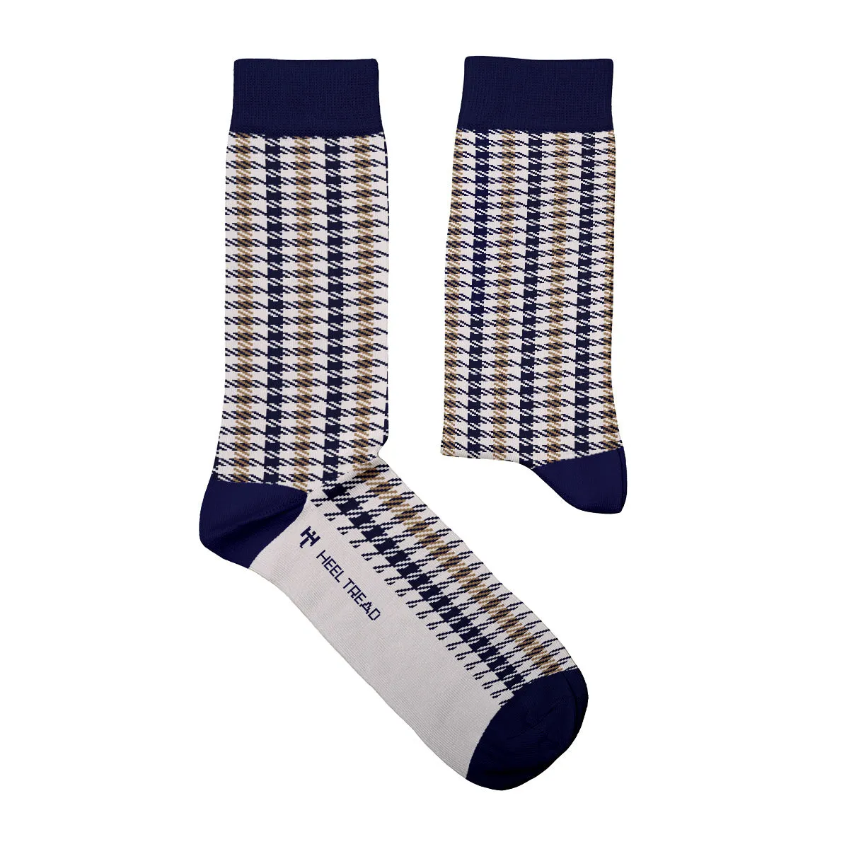 Pepita Navy-Beige Socks - Image 3