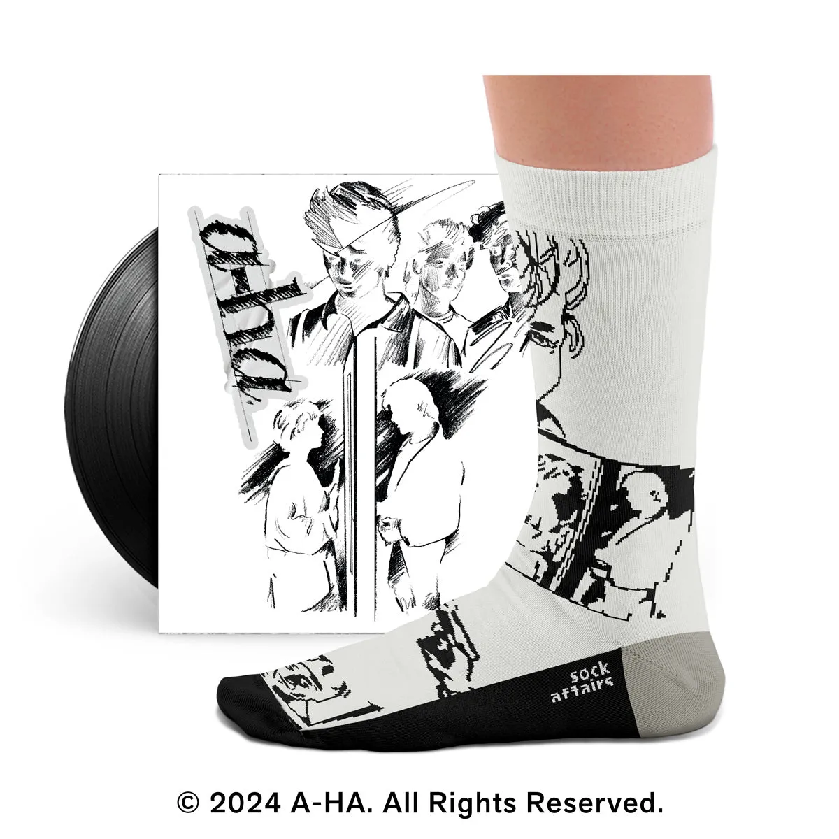 A-ha Take On Me Socks - Image 2