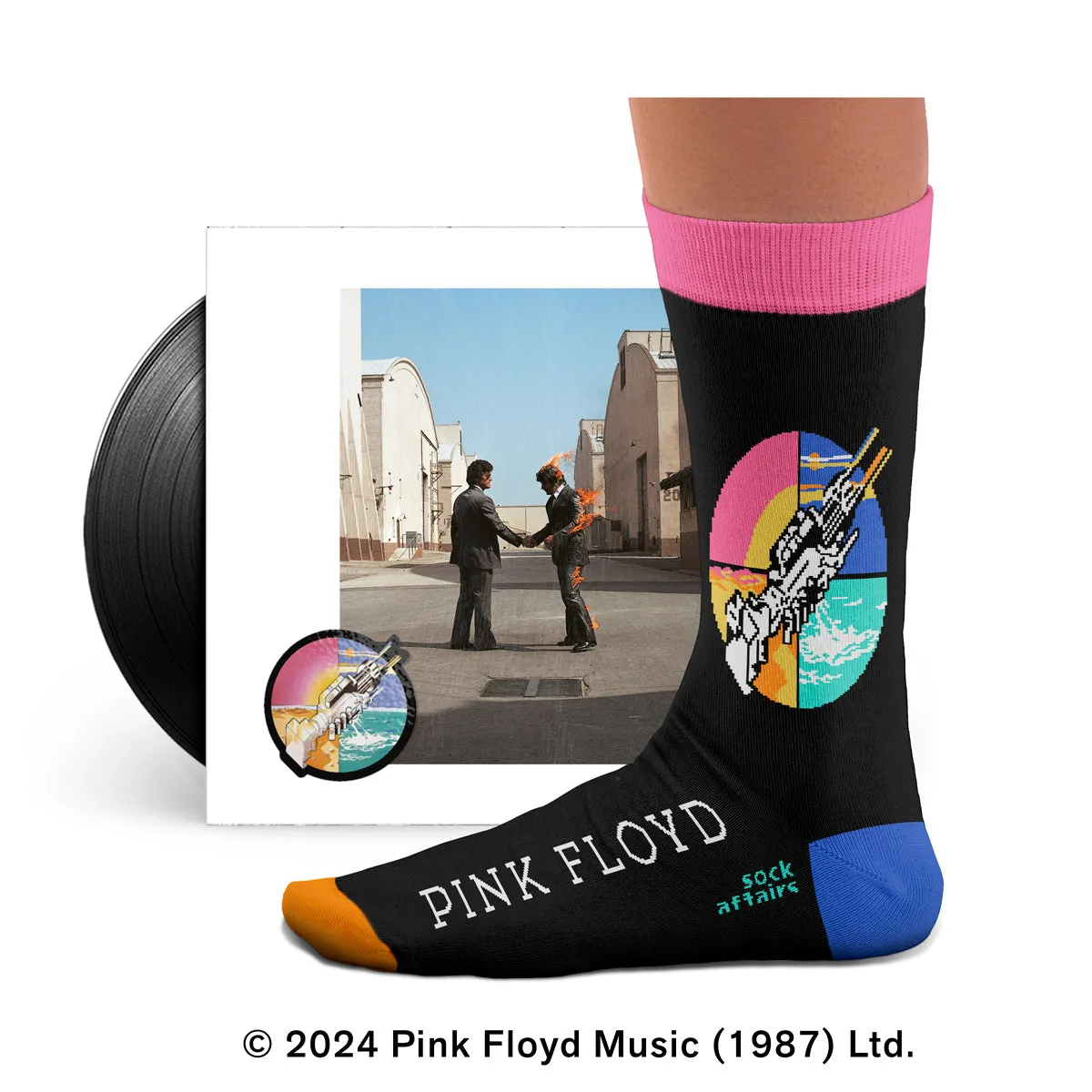 Pink Floyd Wish You Were Here Socks - Image 2